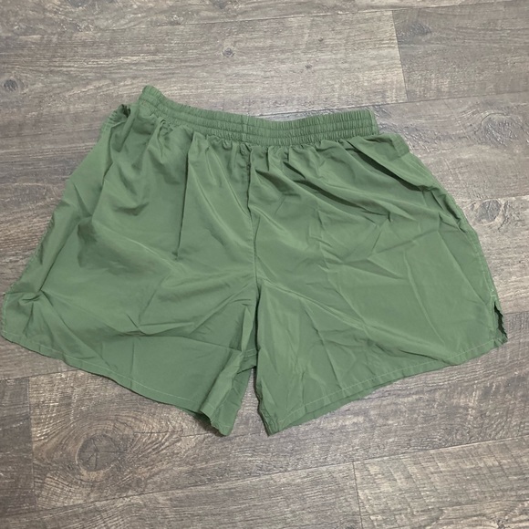 USMC Running Shorts (Green Silkies) - Picture 1 of 5